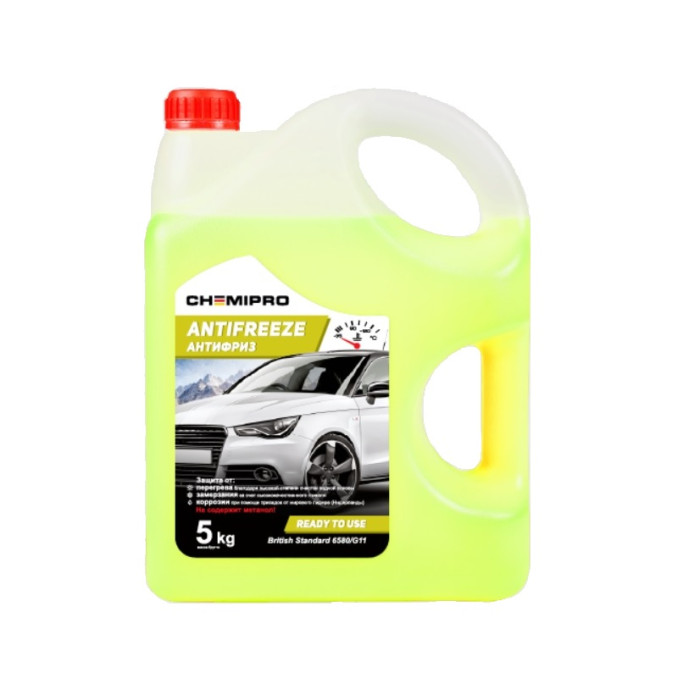 Антифриз Chemipro G11 желтый 5кг (4.2л) -35