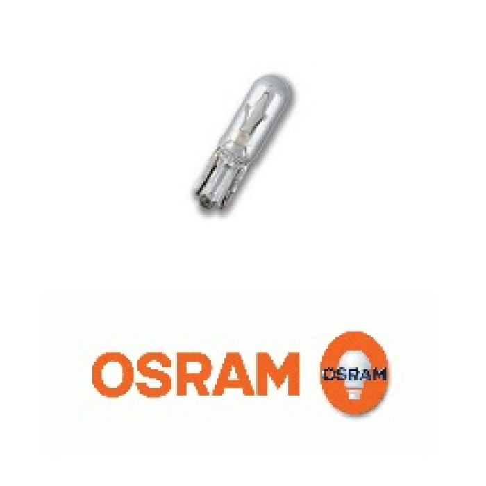 АВТОЛАМПА 1,2W 12V в панель приборов без цоколя OSRAM