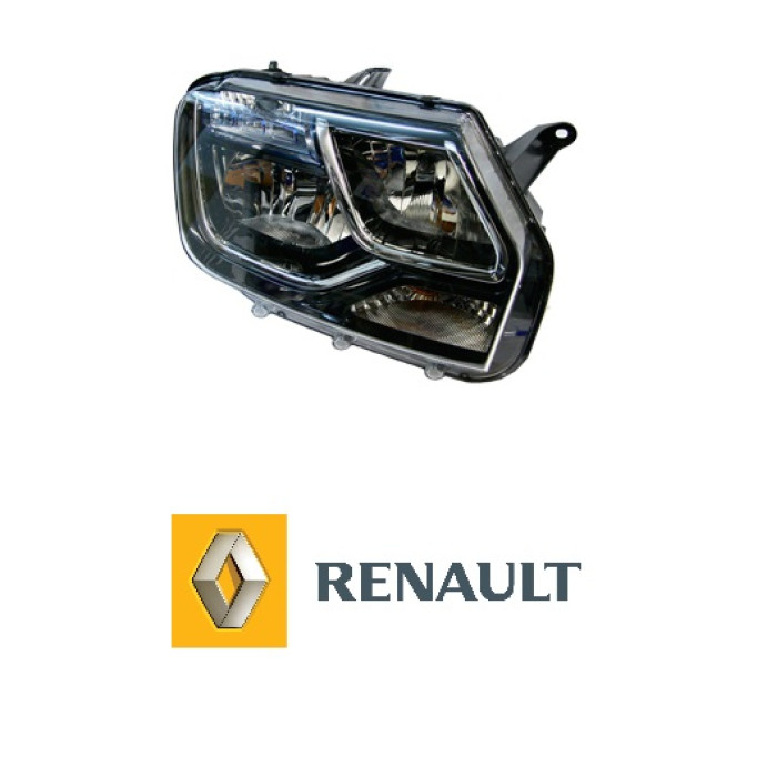 Фара Дастер правая рестайлинг Renault (синяя)