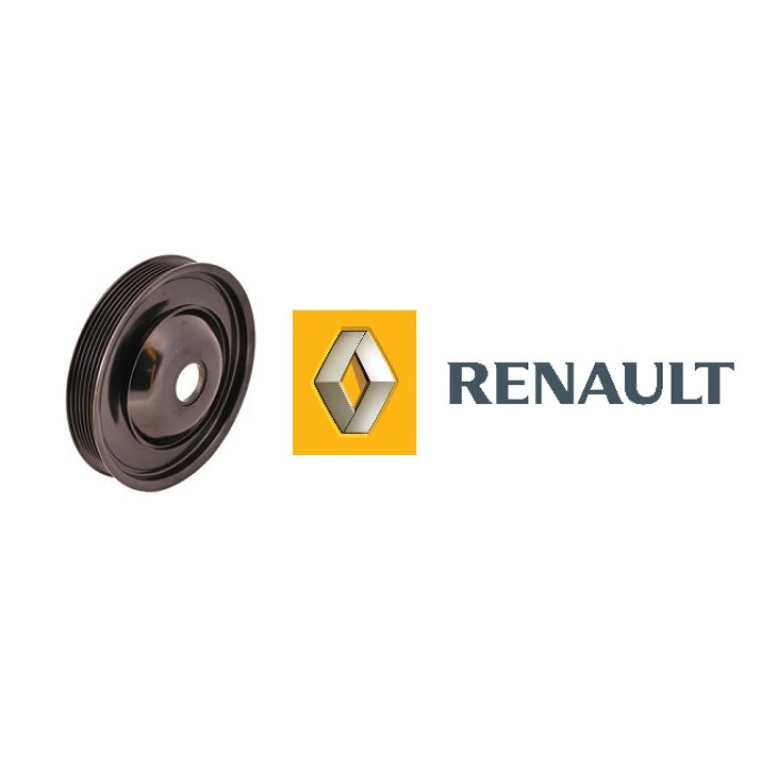 Шкив коленвала Ларгус 1.6 8клапанный ГУР+АС/ДВС ВАЗ Renault